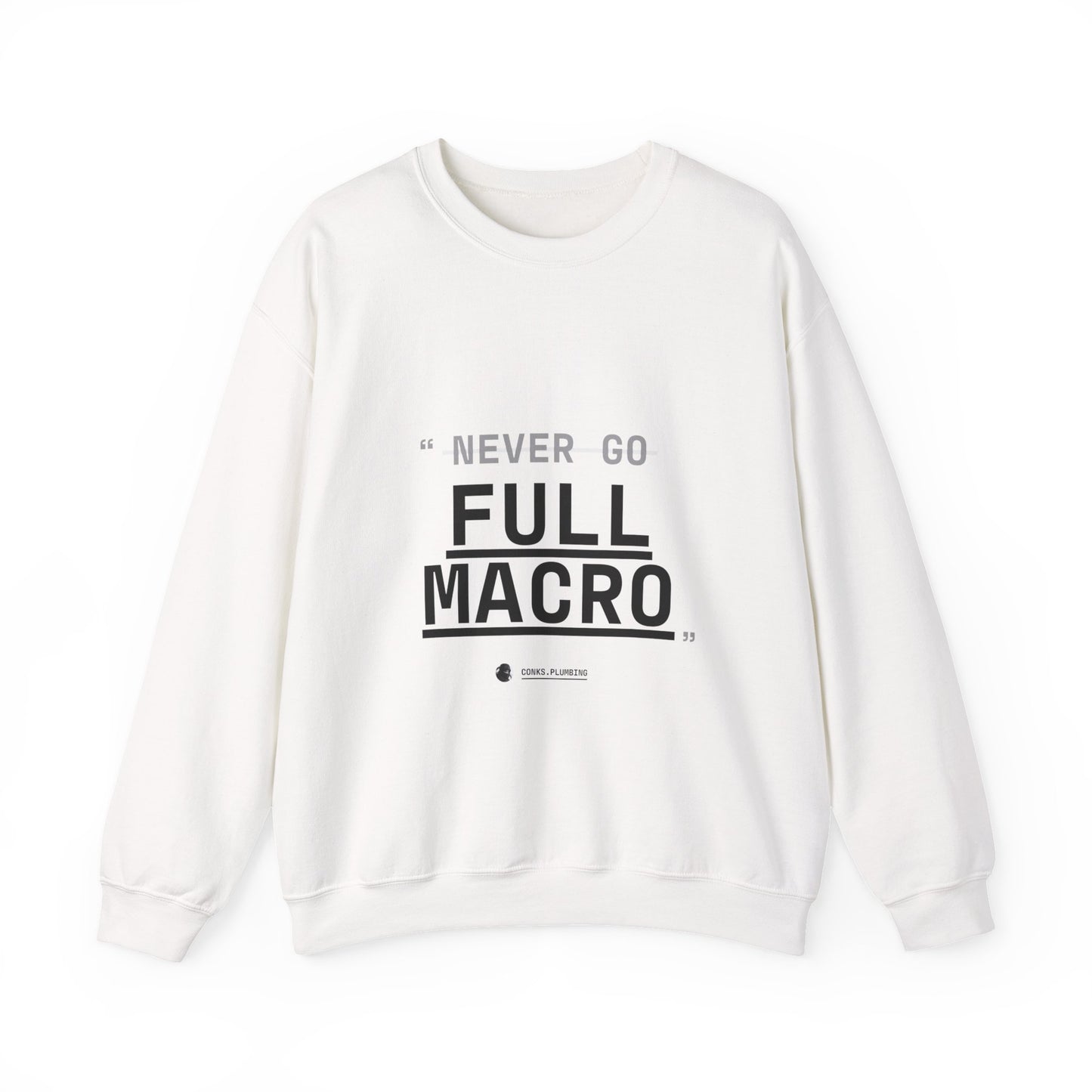 Never Go Full Macro Sweater (White)