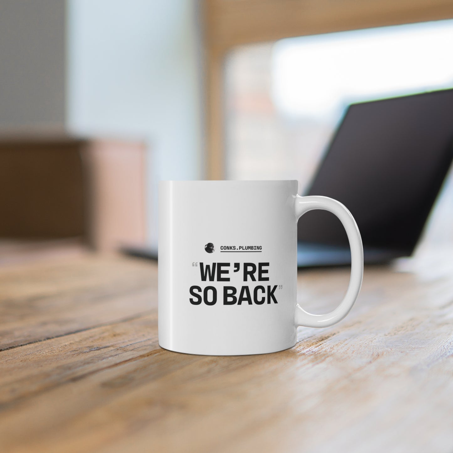 The Conks "It's So Over, We're So Back" Mug (White)