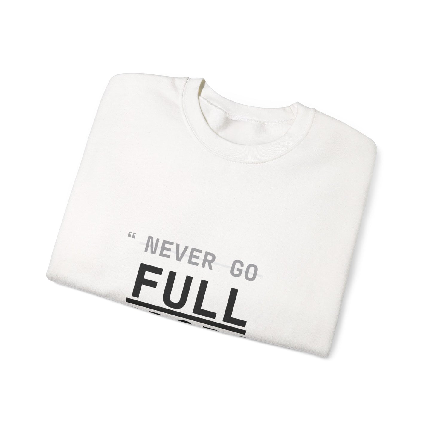 Never Go Full Macro Sweater (White)