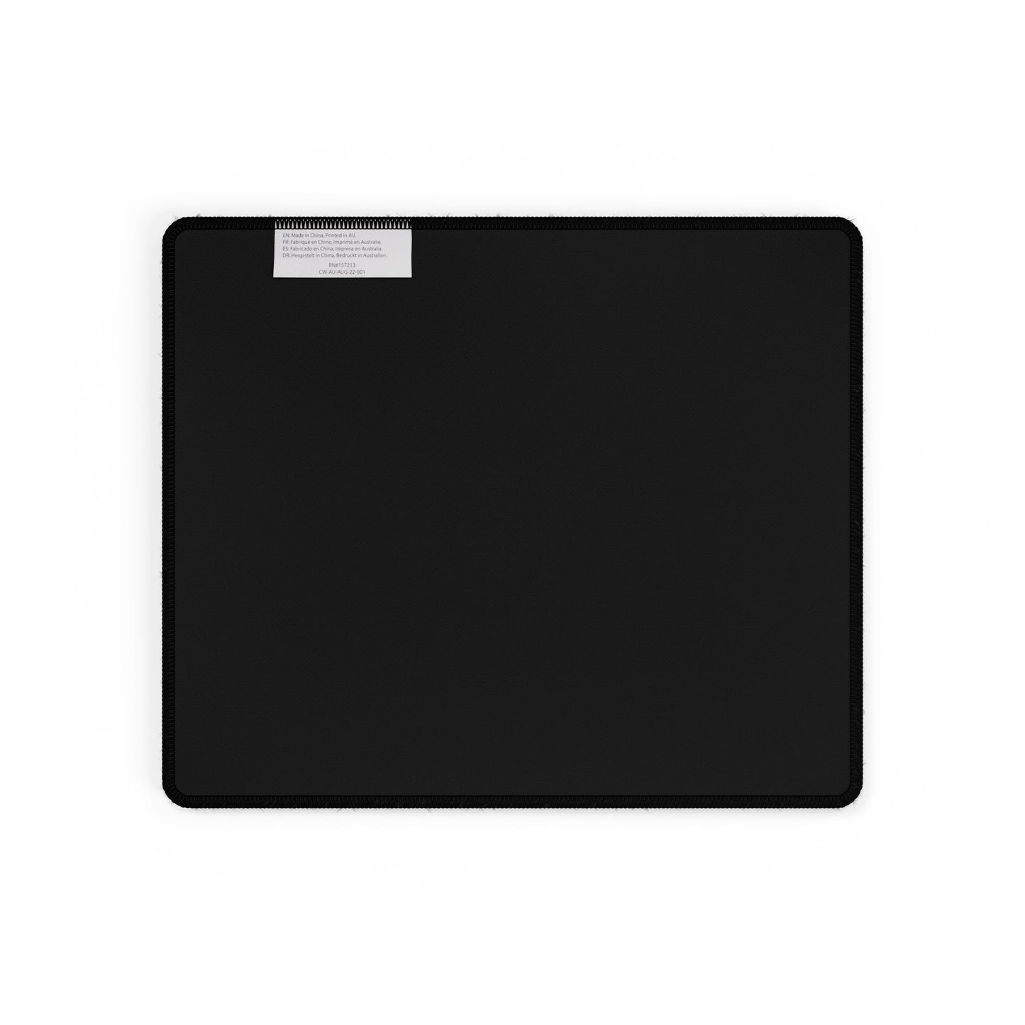 Never Go Full Macro Desk Mat — Black Gaming/Work Mouse Pad