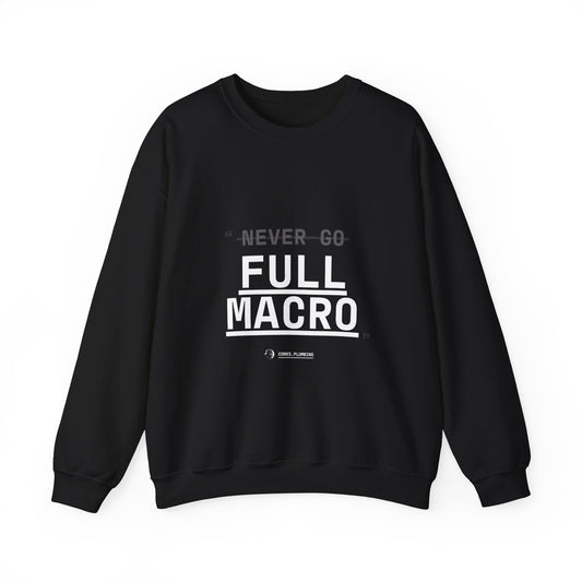 Never Go Full Macro Sweater (Black)