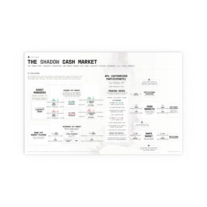 The Shadow Cash Market Infographic - Poster (White)