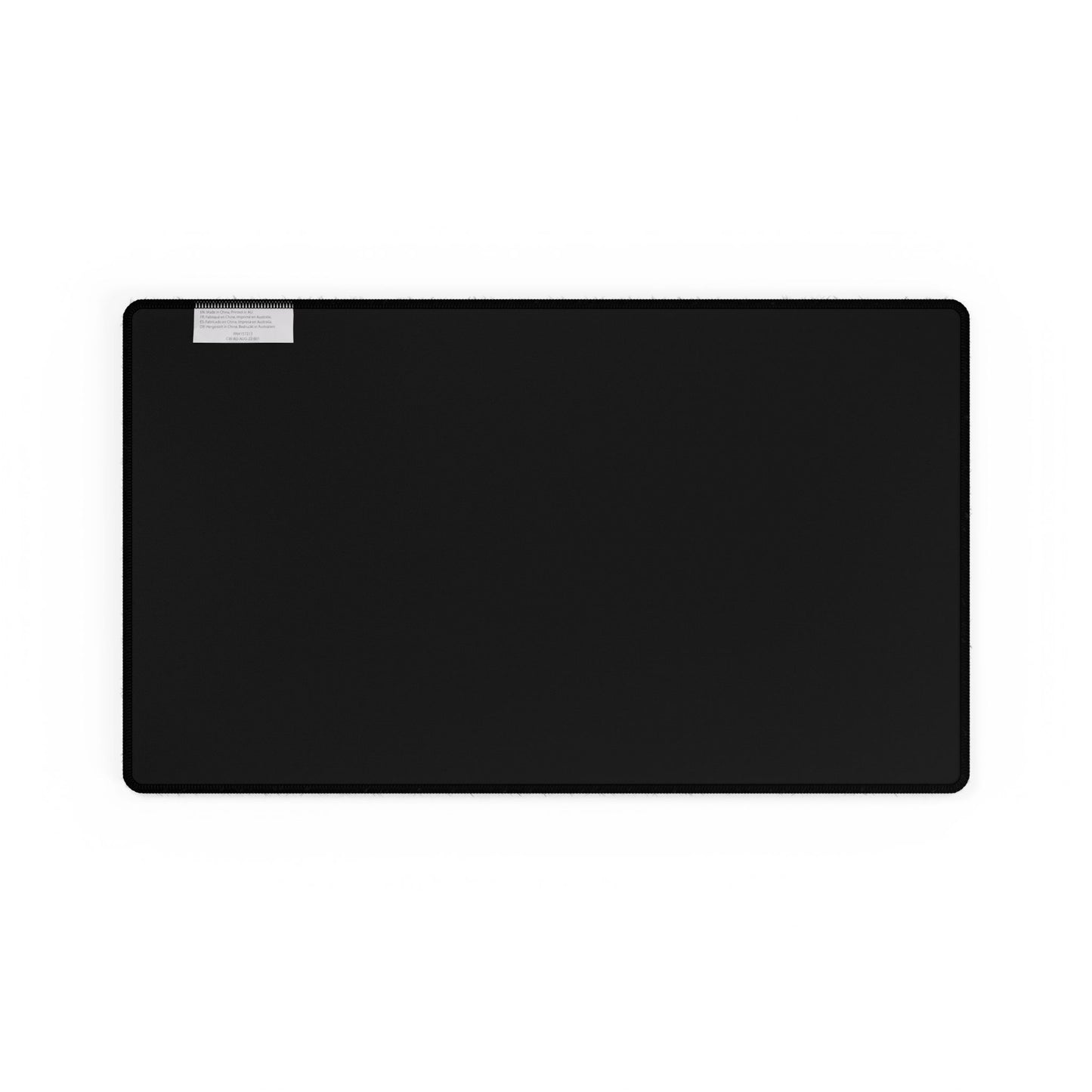 Never Go Full Macro Desk Mat — Black Gaming/Work Mouse Pad