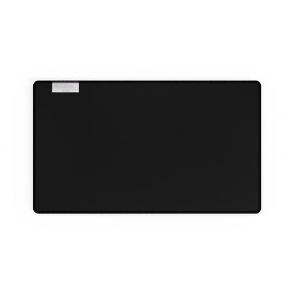 Never Go Full Macro Desk Mat — Black Gaming/Work Mouse Pad