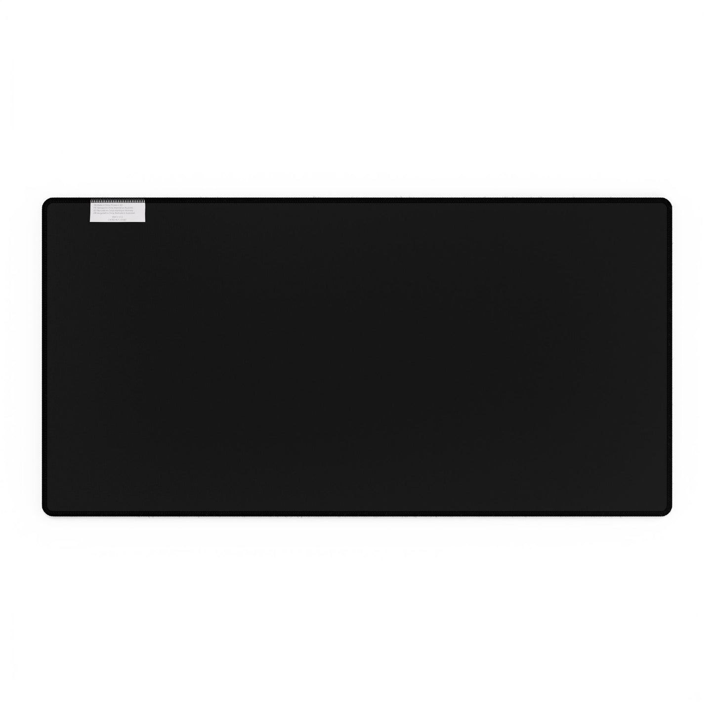 Never Go Full Macro Desk Mat — Black Gaming/Work Mouse Pad